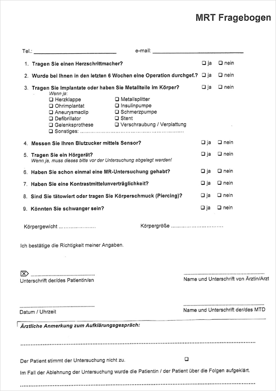 Download Fragebogen für die Magnetresonanz-Tomographie (MRT)